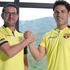 Rafael Verduga (i) designará a Matías Oyola (d) como vicepresidente deportivo, en caso de ganar las elecciones.