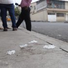 La vereda donde la niña fue alcanzada.