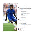 Captura de la publicación de Moisés Caicedo pidiendo disculpas por su mal debút con Chlesea.