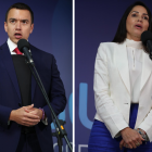 Daniel Noboa y Luisa González.