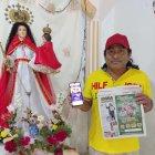 Un gran altar fue instalado en la casa de Luis. La bendición la obtuvo de la virgen y de EXTRA.