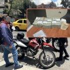 El sujeto fue detenido cuando se movilizaba en su motocicleta.