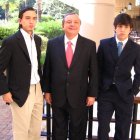 Daniel Noboa en compañía de su papá, el empresario Álvaro Noboa.