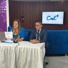 La gerenta de CNT, Lourdes Cuesta, explicando la medida.