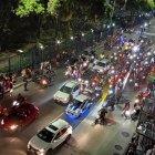 Los motorizados en av. Simón Bolívar.