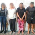 De los cuatro detenidos, el hombre es quien registra antecedentes penales.