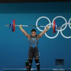 Angie Palacios levantó un máximo de 116 kilogramos en el arranque de los 71 kg en halterofilia