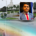 En la avenida Rodrigo Chávez, en el norte de Guayaquil, se chocó Yuliano en la noche del 6 de agosto.