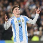 Julián Álvarez ofensivo de Argentina que visita Colombia.