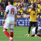 El extremo Gonzalo Plata durante el juego ante Venezuela.