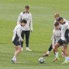 Real Madrid vs Arsenal: los Merengues se entrenaron en casa.