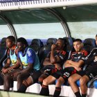 Los problemas dirigenciales y deudas opacaron el accionar deportivo de los jugadores del equipo que terminaron peleando puestos de copa en el año 2025.Archivo