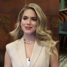 La asambleísta Rosa Torres y la modelo Nicole Pinilla