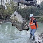 El sepulcro presenta una estructura circular con un diámetro aproximado de 12 metros