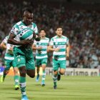 El delantero ecuatoriano Erick Castillo marcó cuatro goles en 31 partidos disputados con el Santos Laguna, de México.