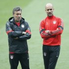 El entrenador español Domenec Torrent fue el asistente técnico de Pep Guardiola.