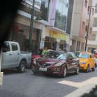  El parqueo a doble columna en el centro es la infracción que más se ha incrementado este año con relación a 2018.  