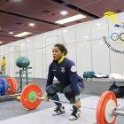  Alexandra Escobar, pesista ecuatoriana destacada. 