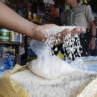  El en el mercado Montebello se tomaron muestras del arroz.  