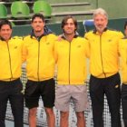 El equipo Copa Davis de Ecuador estaba alisto para jugar en Ballenita