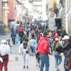 Las calles del centro de la ciudad durante la pandemia.