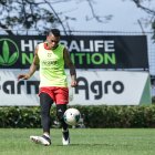 Jonatan Álvez que se hizo presente en el marcador en Cuenca, volvió a los entrenamientos.