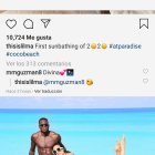 Felipe Caicedo y su esposa María García de vacaciones.