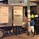 El personal policial llegó hasta el lugar para hacer el levantamiento del cadáver.