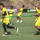 Ely Esterilla y Jonatan Álvez en pleno entrenamiento.