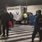 El agente Andrango murió en el trayecto al hospital. Según la autopsia, recibió dos puñaladas.