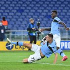 El ecuatoriano Felipe Caicedo estuvo presente en la victoria de la Lazio en Champions