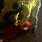 Momento de la captura del sujeto que tenía cuentas con la justicia.