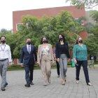 La ministra María Paula Romo verificó el desarrollo de las actividades en la universidad Ecotec.