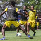 Barcelona listo para el partido ante Liga de Quito.