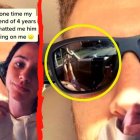 Detalle del video en el que se muestra el reflejo que delató a este novio infiel.