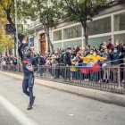 Richard Carapaz fue ovacionado por los ecuatorianos que viven en Madrid.