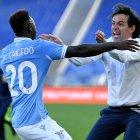 Felipe Caicedo es la figura del Lazio de Italia.