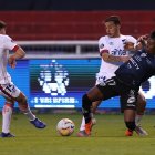 Angelo Preciado tuvo un buen partido ante los uruguayos.