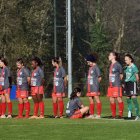 n el homenaje, la futbolista Paula Dapena (6) se sentó de espaldas.