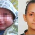 La niña, víctima de los maltratos, y su madre Ezgi.