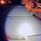 Así quedó el auto del joven que se confió en la ruta que le dio su gps.