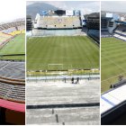 Los estadios Monumental, Rodrigo Paz y Capwell.