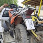 Las motos en las que andaban los sujetos detenidos también fueron retenidas por la policía.