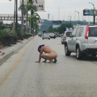 El sujeto aparentaba tener problemas psiquiátricos.