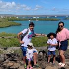 Richard Carapaz y su familia visitaron varios lugares turísticos del país, como las islas Galápagos.