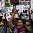 Manifestación en India por violación a una joven de 14 años.