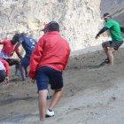 Exigentes trabajos en arena para que los jugadores alcancen una perfecta forma física son parte del sello del Capi Benalcázar (d)