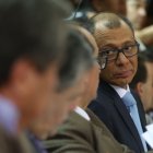 Audiencia por casos de Corrupción en la Corte Nacional de Justicia. Jorge Glas, vicepresidente, junto a otros acusados, llegaron a la cita.

Quito, 24  noviembre de 2017
Reclusión. El exvicepresidente Jorge Glas cumple una condena de seis años de cárcel en el Centro carcelario de Cotopaxi.