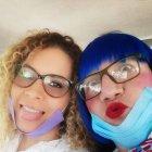 'La vecina' junto a Melissa Avilés. Ambos están en el video del baile de la champeta.