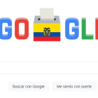 El 'doodle' que Google le dedica a Ecuador.